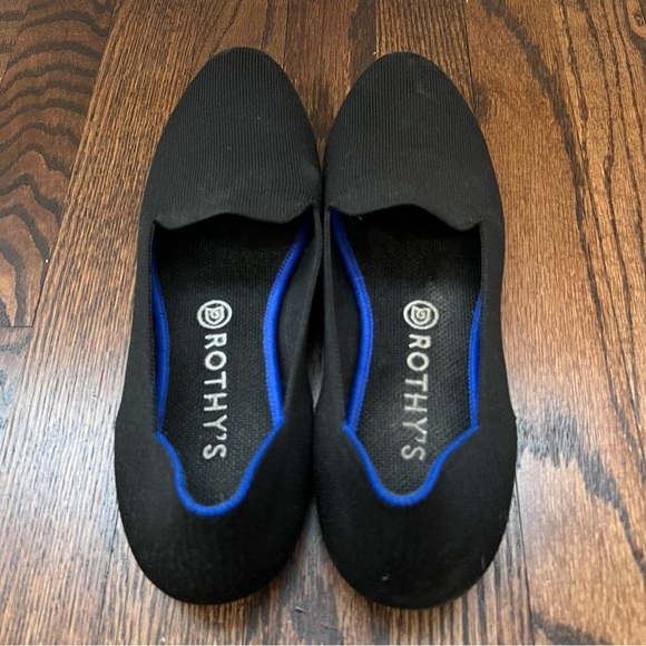 Rothy’s Women Shoes Black Loafers Slip On Ballet Flats Size 11 Solid Knit Round, - Picture 7 of 16